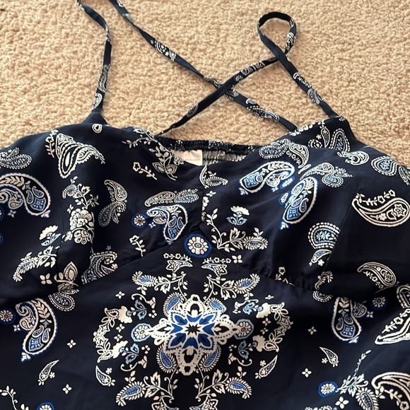 No Boundries women’s blouse size XXl blue and white - Picture 3 of 5